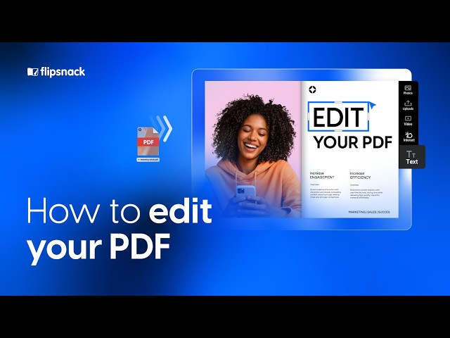 How to edit your PDF | Flipsnack.com