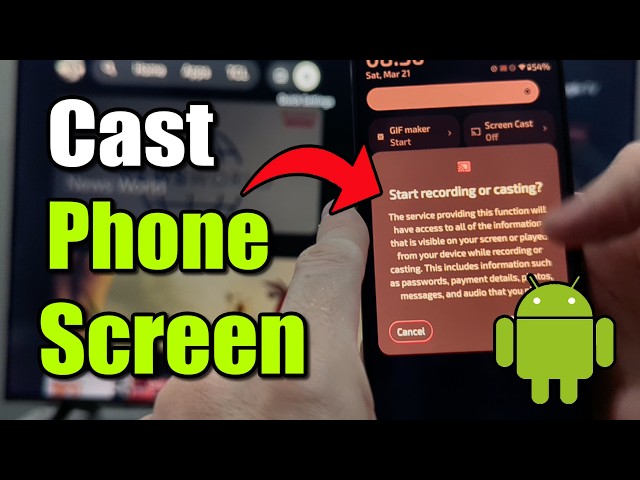 How to Screen Mirror Phone to Google TV / Android TV (East Tutorial)