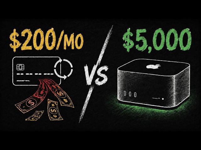 Mac Studio vs $200/Month For AI: Which Is Worth It?