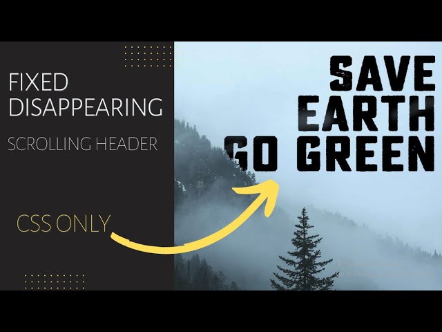 Disappearing Text On Image Scrolling Using CSS Only | Text Properties And Animations | web Design