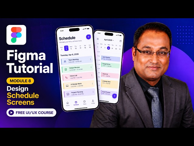 Sketch Tutorial Module 8: Design Schedule Screens - Free UI/UX Course
