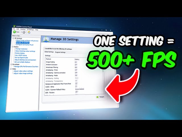*2025* BEST NVIDIA Control Panel Settings For GAMING & Performance!