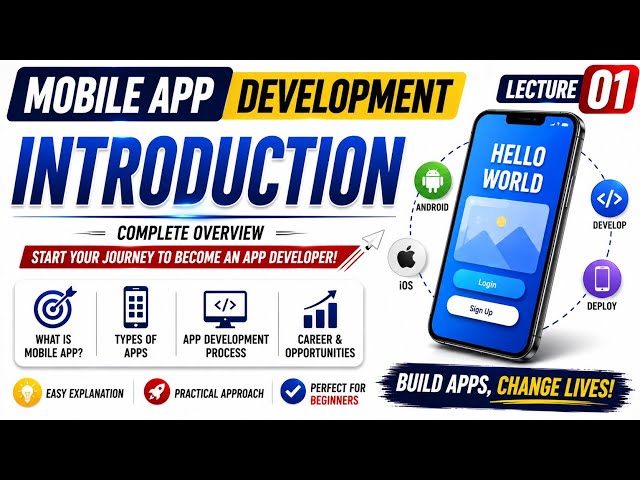 Mobile App Development Introduction | Complete Guide 🔥