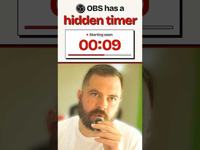 How to Add a Timer to OBS (Already Built In)