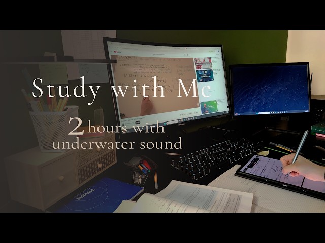 2 hours Study with Me | 50/10 pomodoro technique with timer | lofi music during breaks