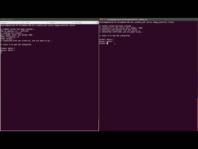 Socket based chat application with c++