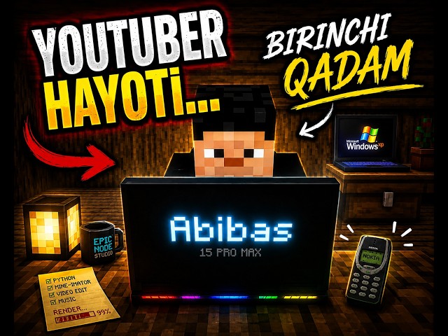 BIRINCHI QADAM | YouTuber Hayoti... 🎵 Minecraft Music Video