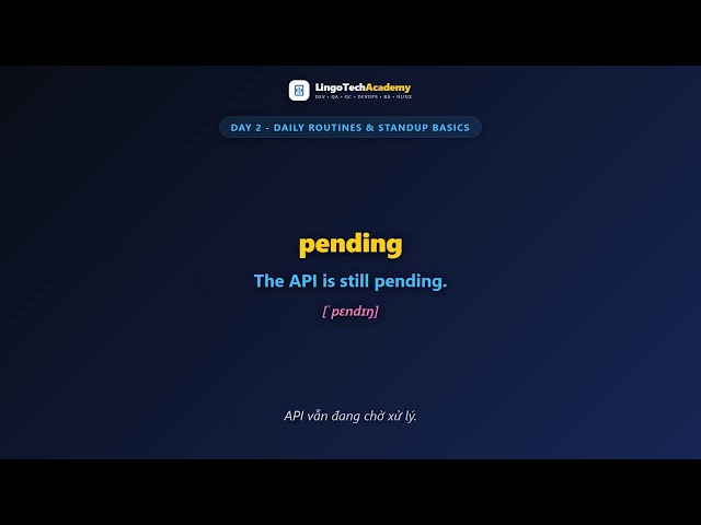 🚀 Day 2 - Daily Routines & Standup Basics | English for Frontend Developers