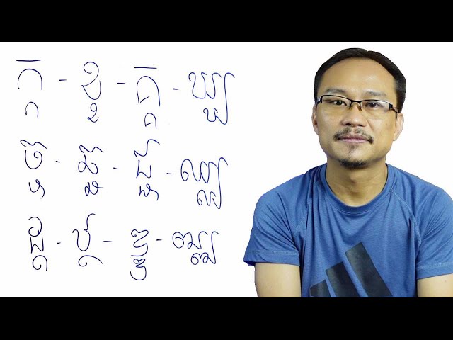 How to Write Khmer Consonants and Sub-Consonants with Hand Writing