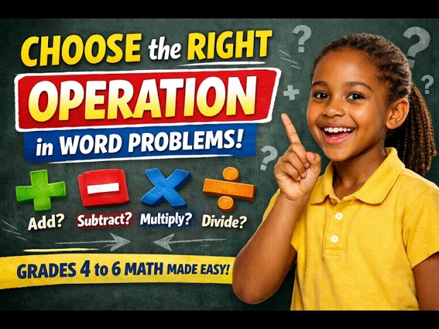 How to Choose the RIGHT Operation in Word Problems | Grades 4, 5 & 6 Math Made Easy