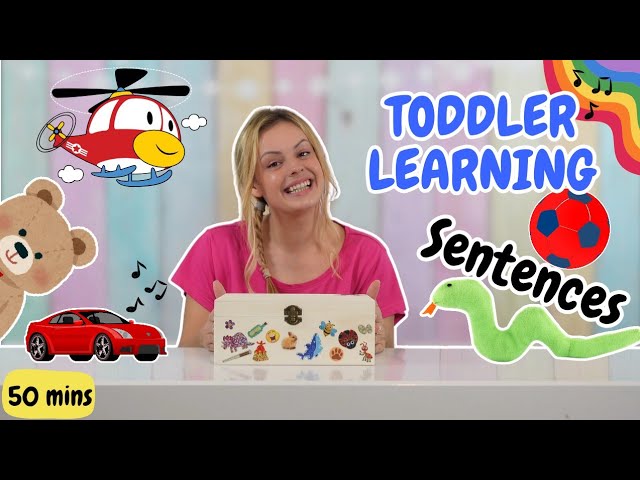 Toddler Learning Sentences! Learn to Talk with Miss Katie Sign & Speech Practice Baby Learning Video