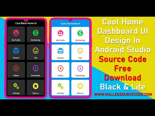 How to Design Smart Home Dashboard UI In Android Studio Source Code Free Download