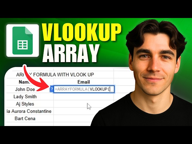 How to Use Array Formula With Vlookup in Google Sheets (Tutorial 2026)