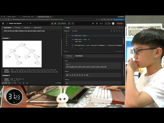 LeetCode | Python | HHKB Type-S | 40 min real time | no talking | EP-57