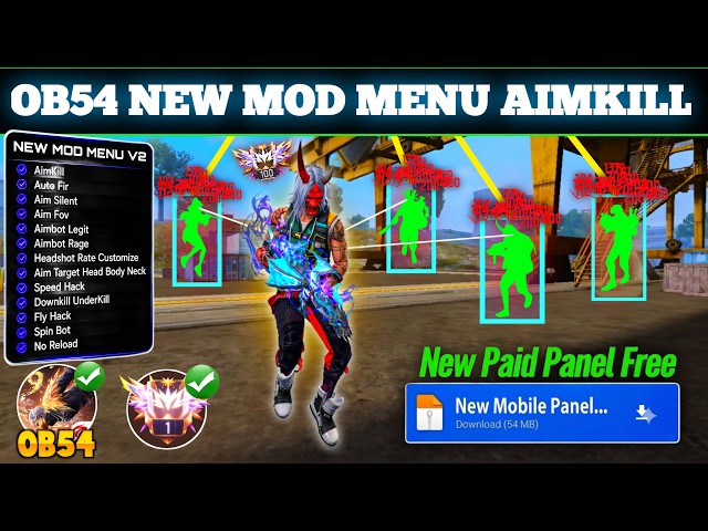 OB54 Free Fire Panel Mobile 🔥 FF Antiban Panel | Free Fire Hack New 😈 FF Injector 2026 | FF Panel