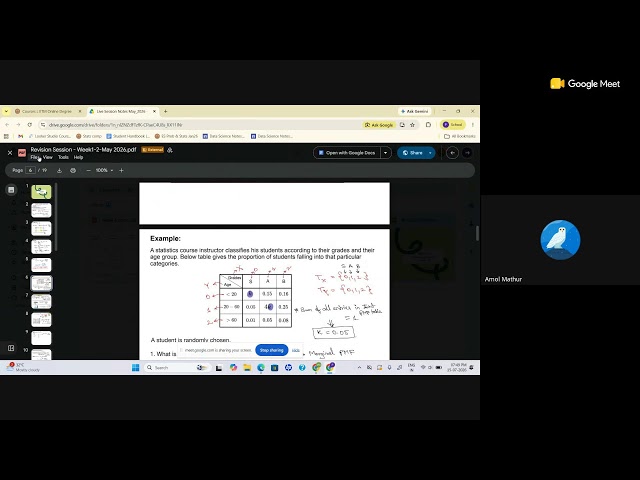 Week 3 and 4 Revision Session: Statistics II