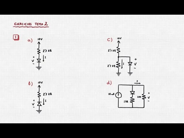 DIODOS: Ejercicio 1 (suposición de diodo ideal)