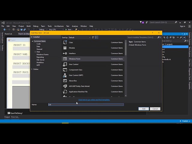 Crystal Report Tutotrial In VB.NET For Beginner