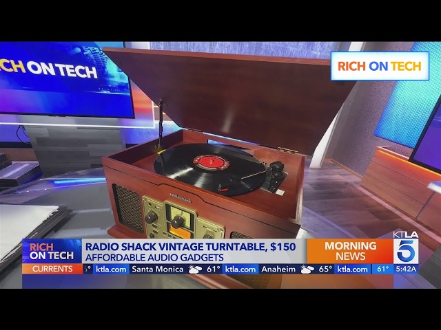 Radio Shack is back with a vintage turntable (plus other audio gadgets!)