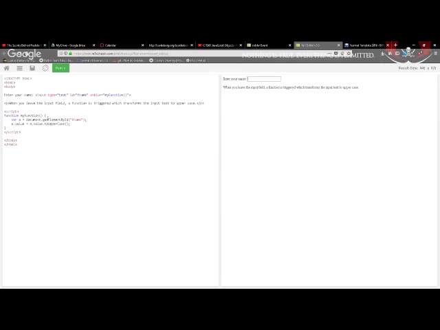 Javascript Events