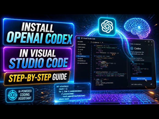 Install OpenAI Codex in VS Code | Step‑by‑Step Guide 2026