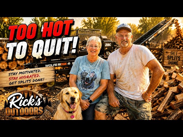     Firewood Doesn’t Care How Hot It Gets! #getsplitdone 
