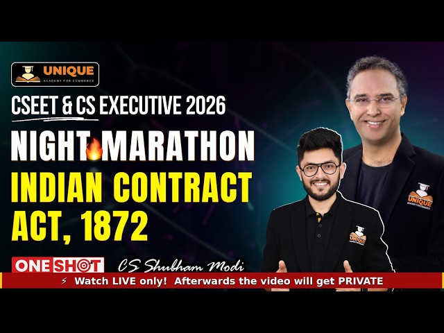 FULL INDIAN CONTRACT ACT | ONE SHOT REVISION | JUNE 26 | CS SHUBHAM MODI