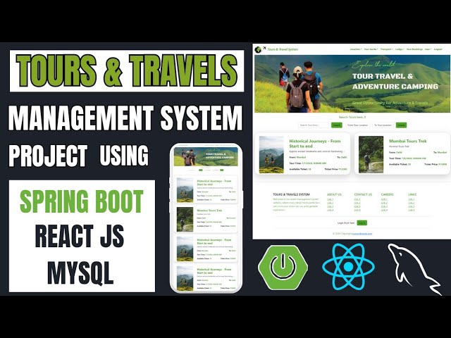 Tours and Travel Management System Project using Spring Boot, React JS & MySQL | Spring Boot Project