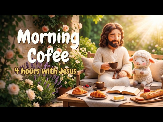 Morning Coffee Music with Jesus | 4 Hours of Peaceful Scripture Music for Prayer & Work