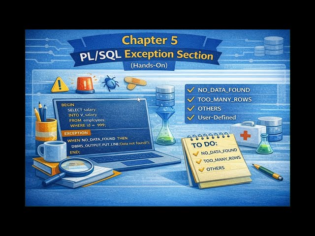 PL/SQL Tutorial 5 | Exception Section  (Hands-on)