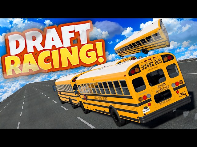 Draft Racing Down the TALLEST RAMP in the CLOUDS! (BeamNG Drive)
