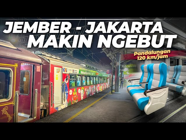 KASTA TERTINGGI KERETA JEMBER - JAKARTA ‼️ MAKIN NGEBUT & CEPAT | Trip KA Pandalungan ke Jakarta