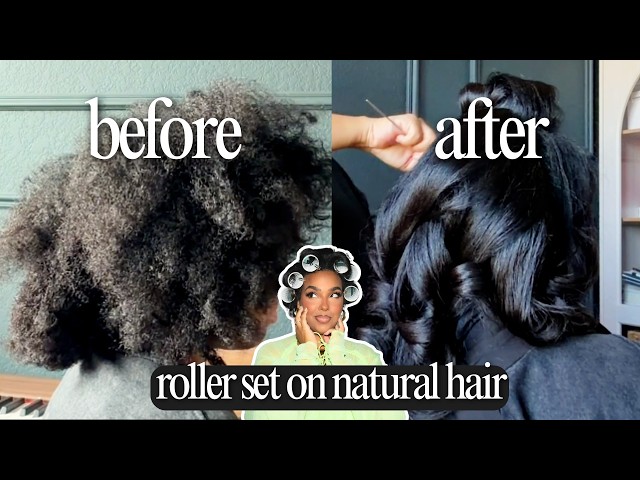 Type 4 natural hair CAN be roller set DO IT LIKE THIS!