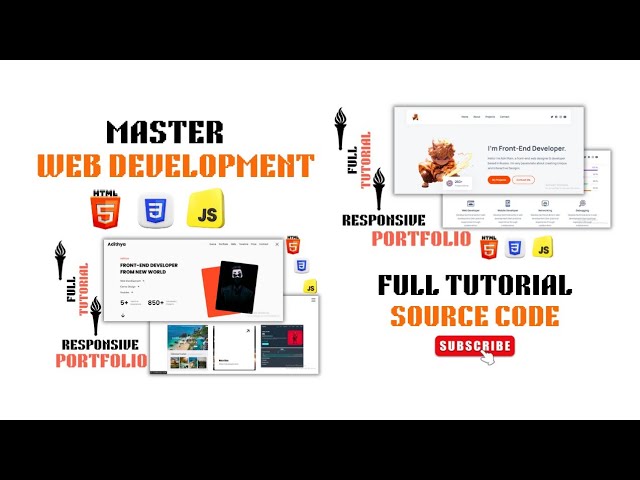 Master Frontend Web Development with 2 Real World Portfolios Using Html CSS JS Beginners to Advanced