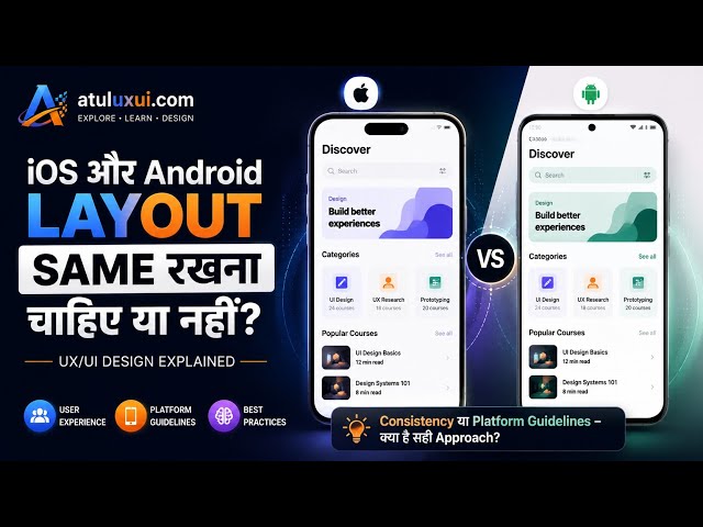 Biggest Mistake Design Android and iOS app with exact same layout 