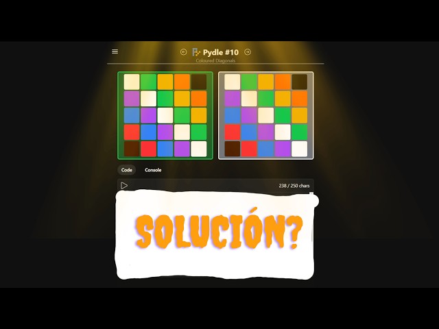 ¿Puedes resolver el reto de las diagonales? | Pydle #10
