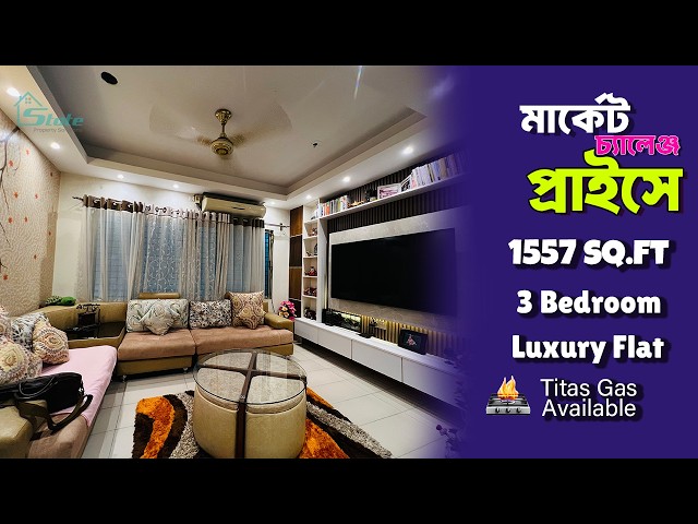 1557 SQFT Luxury Apartment Tour 😍 | Uttara Sector 11 | 3 Bed 3 Bath