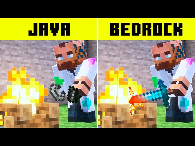 60 Minecraft JAVA vs BEDROCK Unterschiede