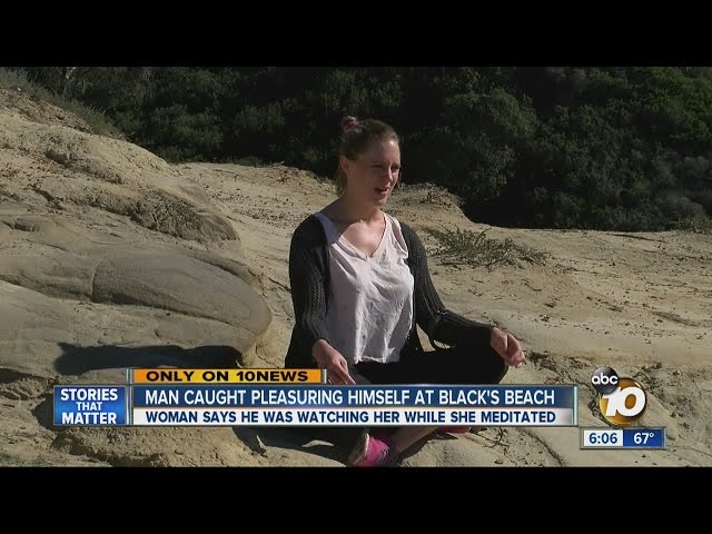 Man caught pleasuring himself at Black's Beach