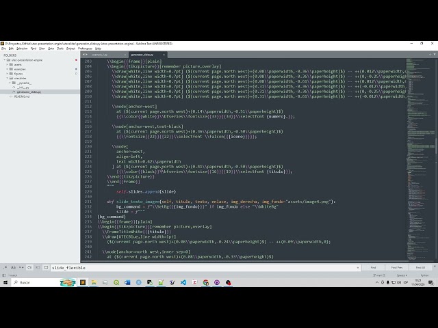 Crear presentaciones LaTeX con Python (Tutorial UTEC Beamer Generator)