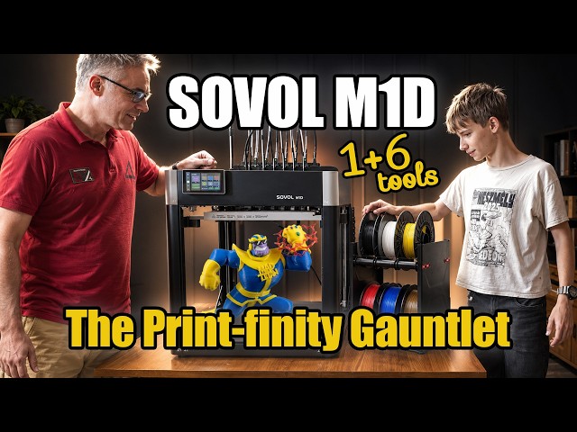 Sovol M1D IDEX Toolchanger Unboxing & First Look! 🤯 The most versatile 1+6 Color 3D Printer?