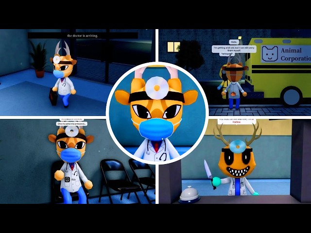 Animal Hospital: ALL cutscenes and SECRET DIALOGUES of Dr. Harlow | ROBLOX