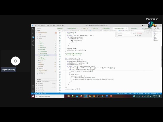 A* Search and Graph Coloring Algorithm using Javascript