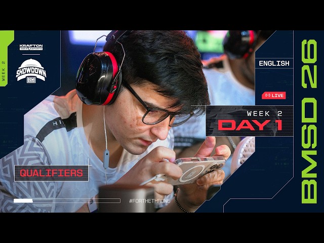 [ENGLISH] BMSD 2026 | Qualifiers Week 2 | Day 1 #BGMILIVE