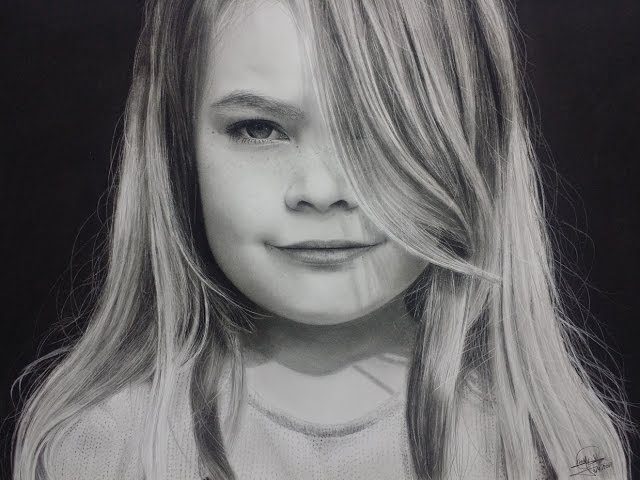 4K Drawing time lapse - Commissioned work. [ Hyperrealism ]