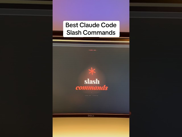 These are the best Claude Code slash commands #claude #claudecode #aitools