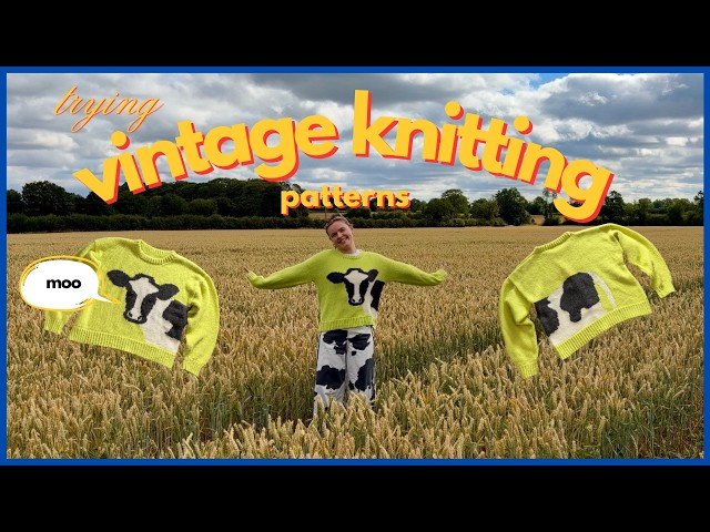 trying vintage knitting patterns | knitting vlog