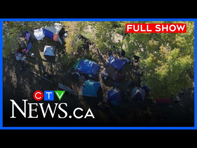 Saskatoon encampment remains after tense protest | CTV News Saskatoon at Six, Sept. 25, 2026