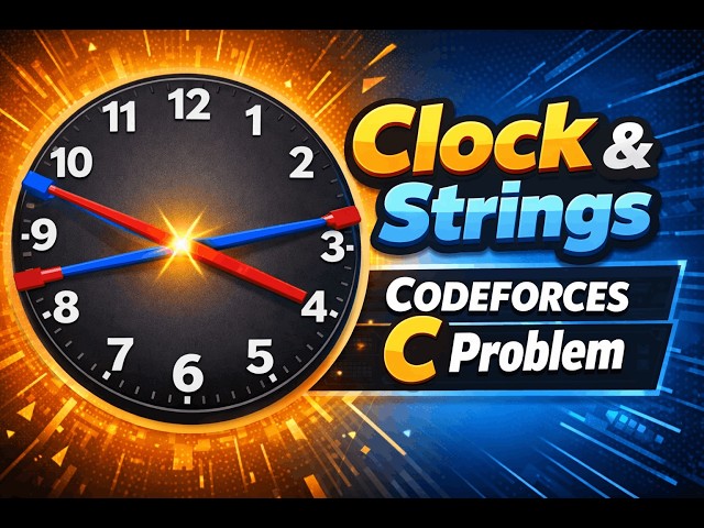 C. Clock and Strings | Codeforces Problem Explained with Example