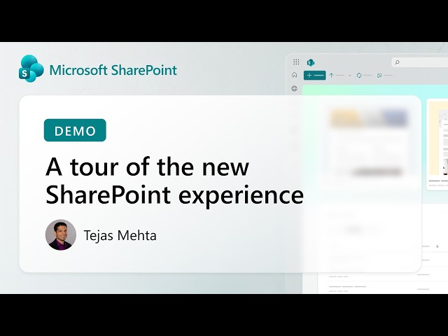 A tour of the new SharePoint experience